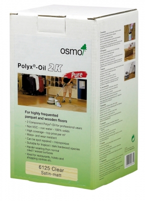 Osmo HardWax-Oil 6125 2К-Pure -  двукомпонентно масло с твърда вакса