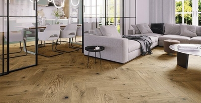 Трислоен паркет Barlinek Oak Toffee Herringbone