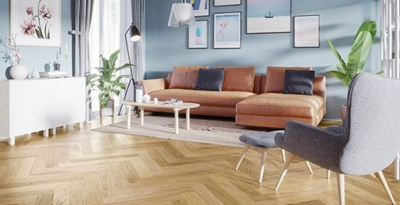 Трислоен паркет Barlinek Oak Caramel Herringbone