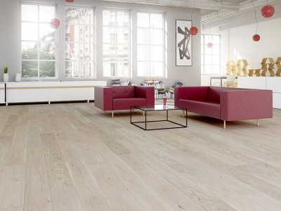 Трислоен паркет Barlinek Oak Bianco Grande