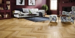 Трислоен паркет Barlinek Oak Bright Herringbone